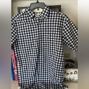 Men’s Lacoste button down short sleeve